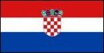 Kroatien - Nationalflag 160 g. polyester.
