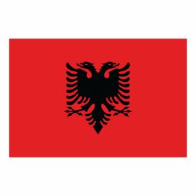 Albanien - Nationalflag 160 g. polyester
