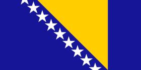 Bosnien - Nationalflag 160 g. polyester.
