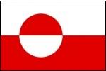 Grønland - Nationalflag 160 g. polyester.
