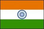 Indien - Nationalflag 160 g. polyester.
