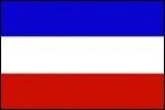 Serbien - Nationalflag 160 g. polyester.
