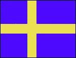 Sverige - Nationalflag 160 g. polyester.
