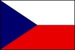 Tjekkiet - Nationalflag 160 g. polyester.
