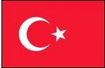 Tyrkiet - Nationalflag 160 g. polyester.
