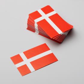 Strøflag - Danske strøflag 30x48 mm, pose á 150 stk.
