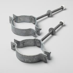 Spændebeslag - Til montering af flagstang på støtte